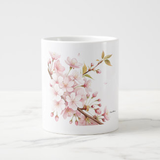 Cherry Blossom Floral Speciality Mug  Jumbo-Tasse