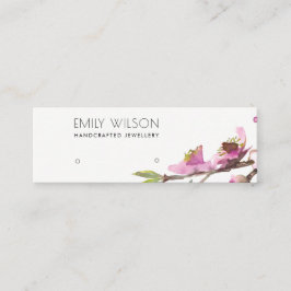 CHERRY BLOSSOM FLORAL STUD EARRING DISPLAY LOGO MINI VISITENKARTE