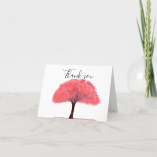 Cherry Blossom Floral Wedding Vielen Dank Dankeskarte