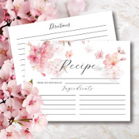 Cherry Blossom Florales Brautparty Rezept Karte