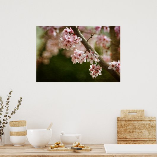 Cherry Blossom Flowers Poster (Küche)