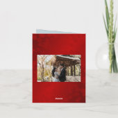 Cherry Blossom Foto Chinese Wedding Danke (Rückseite)