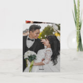 Cherry Blossom Foto Chinese Wedding Danke (Rückseite)