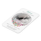Cherry Blossom Foto Template Geburtserklärung Magnet (Linke Seite)
