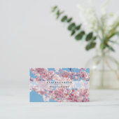 Cherry Blossom | Fotograf Visitenkarte (Stehend Vorderseite)
