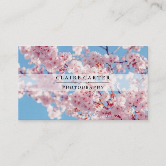 Cherry Blossom | Fotograf Visitenkarte (Vorderseite)