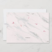 Cherry Blossom Frame Religious Einladung (Rückseite)