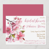 Cherry Blossom, Frühjahr-Brautparty Einladung (Vorne/Hinten)