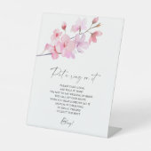 Cherry Blossom - Frühjahr setzt Ring auf sein Spie Sockelschild (Vorderseite)