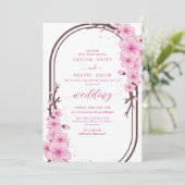 Cherry Blossom Frühjahrsaufenthalt Einladung (Stehend Vorderseite)