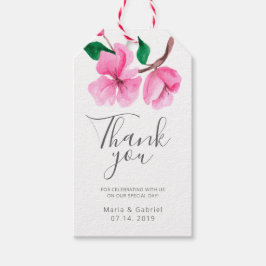 Cherry Blossom. Frühjahrshochzeit Danke, dass Sie Geschenkanhänger