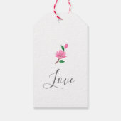 Cherry Blossom. Frühjahrshochzeit Danke, dass Sie  Geschenkanhänger (Rückseite)