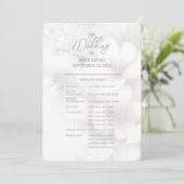 Cherry Blossom Full Wedding Programm (Stehend Vorderseite)