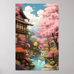Cherry Blossom Garden - Studio Ghibli S Poster