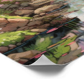 Cherry Blossom Garden Studio Poster (Ecke)