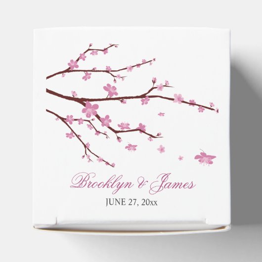 Cherry Blossom Gastgeschenk Hochzeit Boxes Geschenkschachtel (Oben)