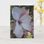 Cherry Blossom Geburtstag Karte (Gelbe Blume)