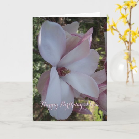 Cherry Blossom Geburtstag Karte (Gelbe Blume)