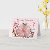 Cherry Blossom Geburtstag Karte (Gelbe Blume)