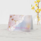 Cherry Blossom Geburtstagskarte Karte (Gelbe Blume)