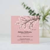 Cherry Blossom Geburtstagsparty Einladung (Stehend Vorderseite)