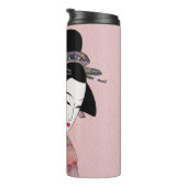 Cherry Blossom Geisha Thermosbecher (Nach rechts gedreht)