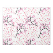 Cherry Blossom Gemustert Notepad Notizblock (Vorderseite)