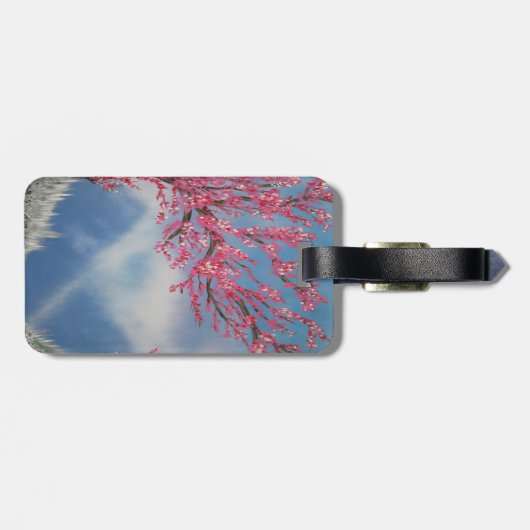 Cherry Blossom Gepäckanhänger (Rückseite horizontal)