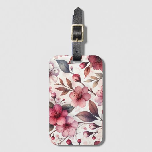 Cherry Blossom Gepäckanhänger (Vorderseite Vertikal)