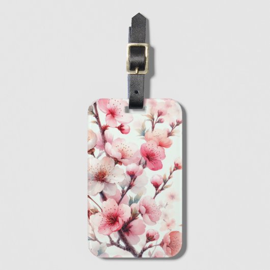 Cherry Blossom Gepäckanhänger (Vorderseite Vertikal)