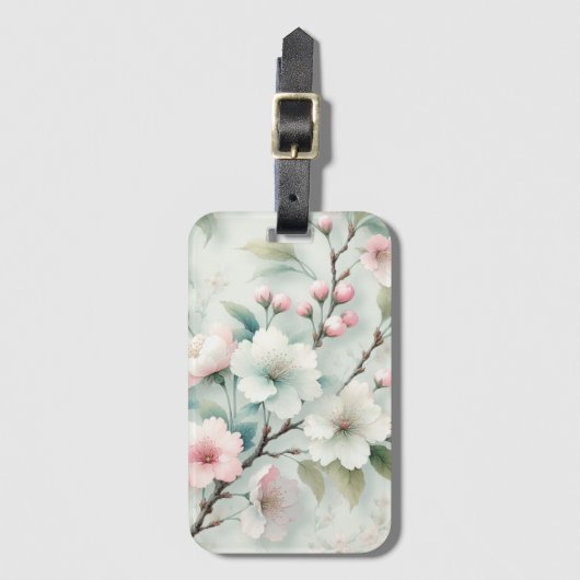 Cherry Blossom Gepäckanhänger (Vorderseite Vertikal)