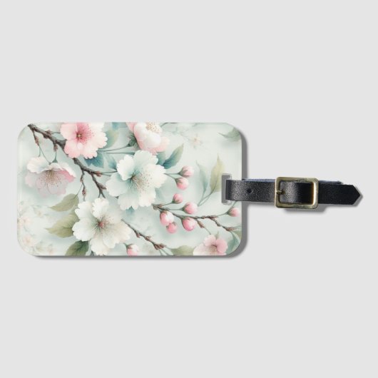 Cherry Blossom Gepäckanhänger (Vorderseite (Horizontal))