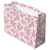 Cherry Blossom Geschenktasche Große Geschenktüte (Rückseite Schrägansicht)