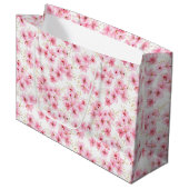 Cherry Blossom Geschenktasche Große Geschenktüte (Vorderseite Schrägansicht)