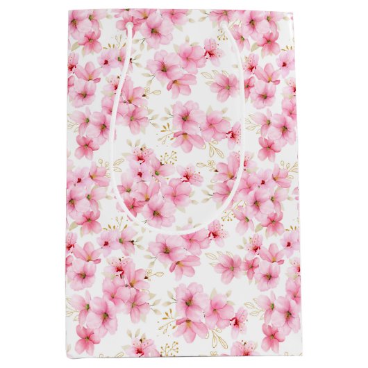 Cherry Blossom Geschenktasche Mittlere Geschenktüte (Vorderseite)