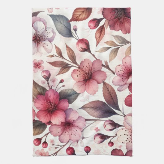 Cherry Blossom Geschirrtuch (Vertikal)