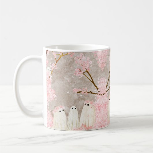 Cherry Blossom Ghosts Kaffeetasse (Links)