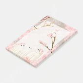 Cherry Blossom Ghosts notepad Post-it Klebezettel (angewinkelt)