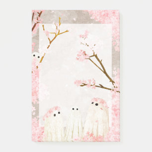 Cherry Blossom Ghosts notepad Post-it Klebezettel