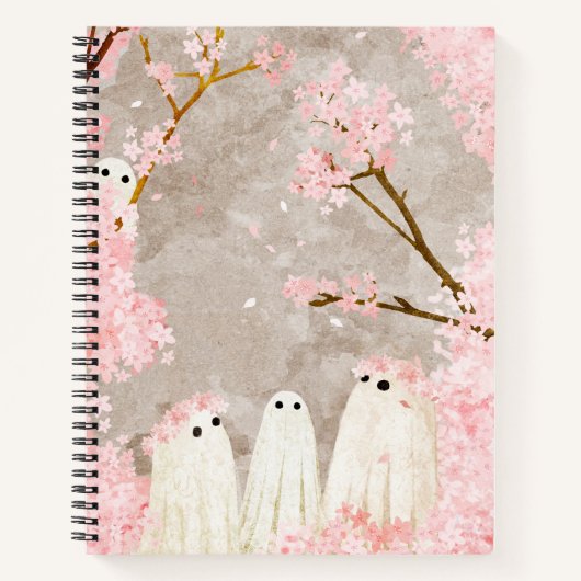 Cherry Blossom Ghosts Notizblock (Vorderseite)