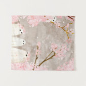 Cherry Blossom Ghosts Wandteppich (Vorderseite (Horizontal))
