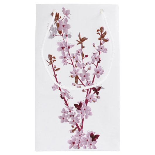 Cherry Blossom Gift Bags Kleine Geschenktüte (Rückseite)
