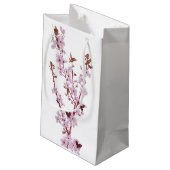 Cherry Blossom Gift Bags Kleine Geschenktüte (Rückseite Schrägansicht)