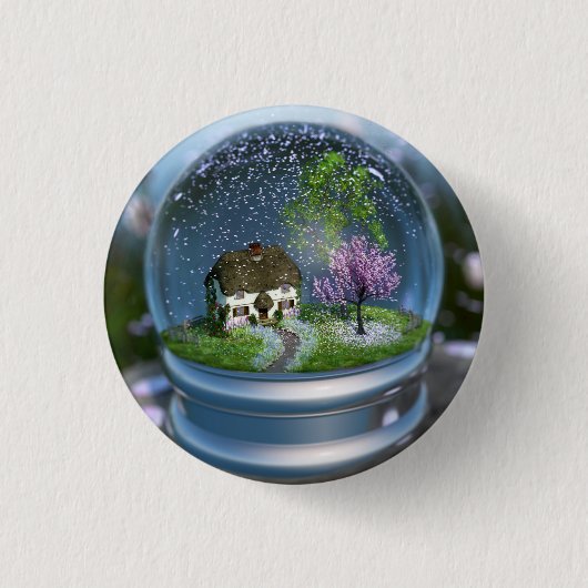 Cherry Blossom Globe Button (Vorderseite)