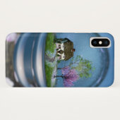 Cherry Blossom Globe iPhone Case (Rückseite (Horizontal))