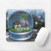 Cherry Blossom Globe Mousepad (Mit Mouse)