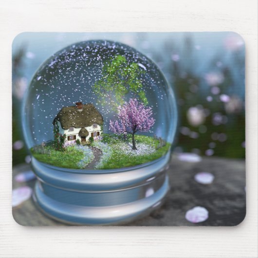 Cherry Blossom Globe Mousepad (Vorne)
