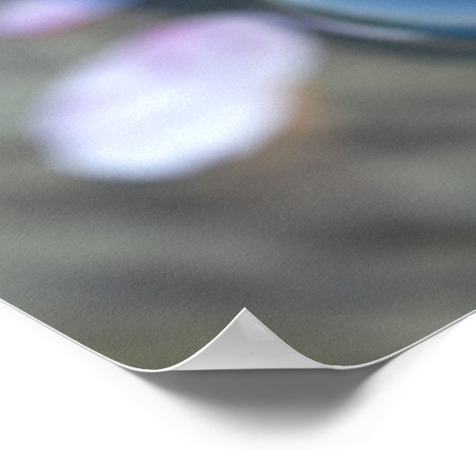 Cherry Blossom Globe Print Poster (Ecke)