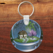 Cherry Blossom Globe Schlüsselanhänger (Vorderseite)