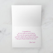 Cherry Blossom | Gratulationskarte Karte (Innenseite)